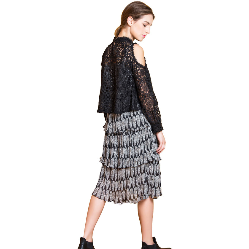 Women's Embroidered Lace Blouse