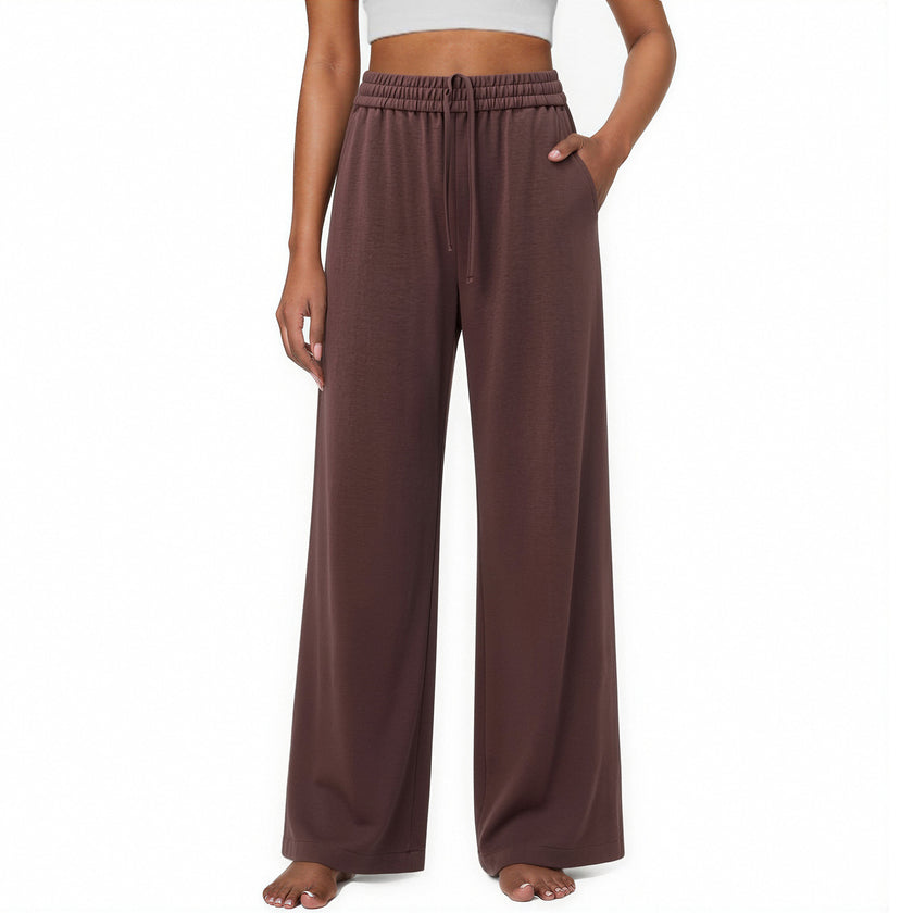 Women's Wide Leg High Waist Yoga Pants | Soft Lounge Casual Sweatpants with Pockets