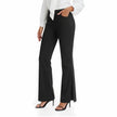 Women’s Black Suit Pants | High-Stretch Bootcut Dress Pants with Side Slit