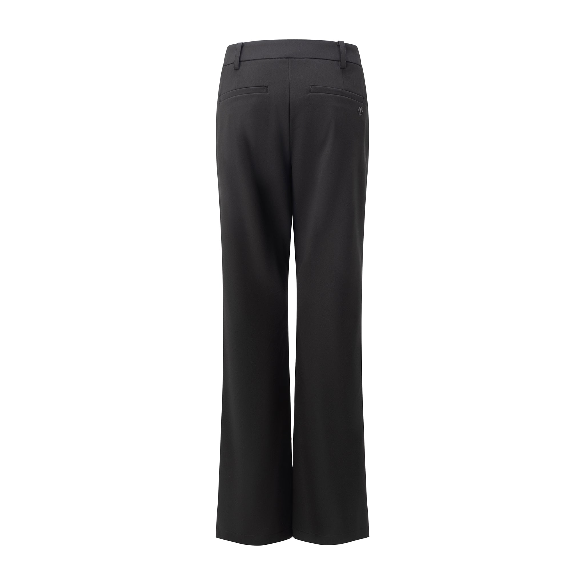 Women’s Black Suit Pants | High-Stretch Bootcut Dress Pants with Side Slit