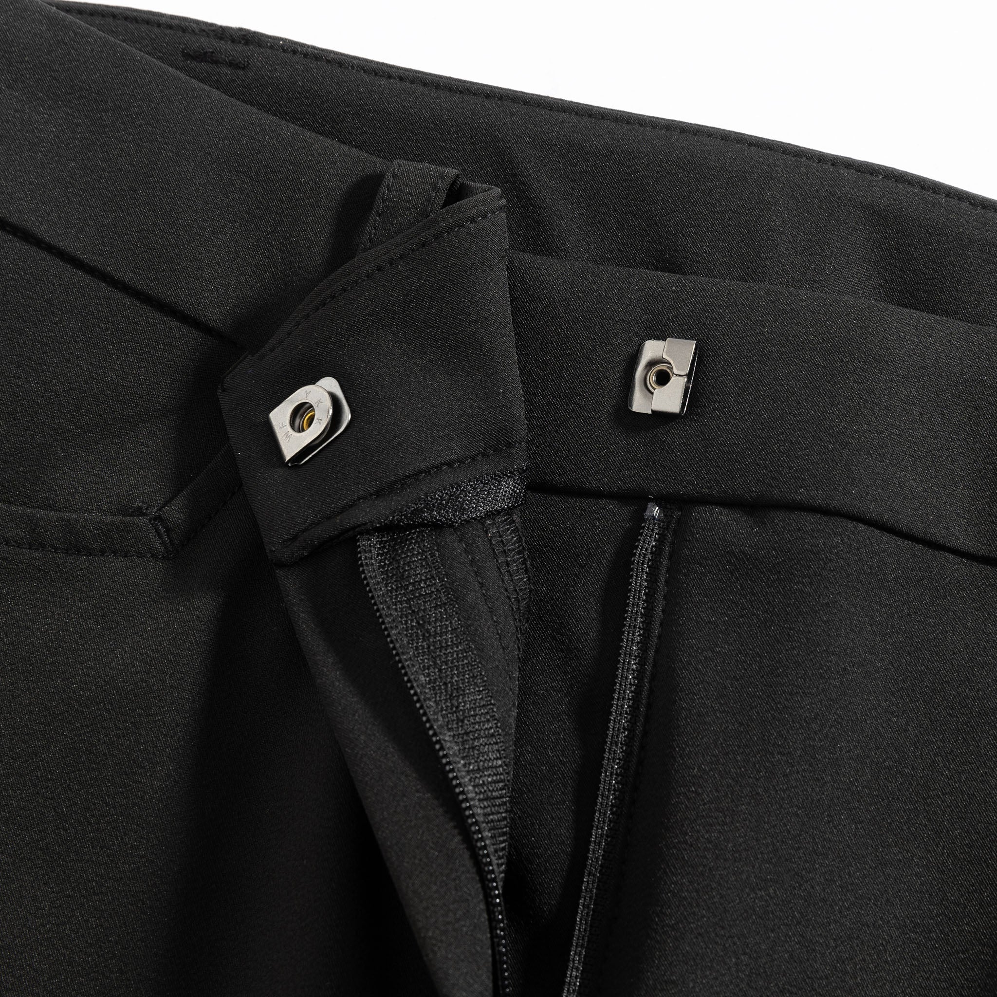 Women’s Black Suit Pants | High-Stretch Bootcut Dress Pants with Side Slit
