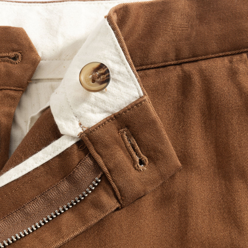 Men's Slim Straight-Leg Casual Pants | Tailored Fit Cotton Spandex Blend