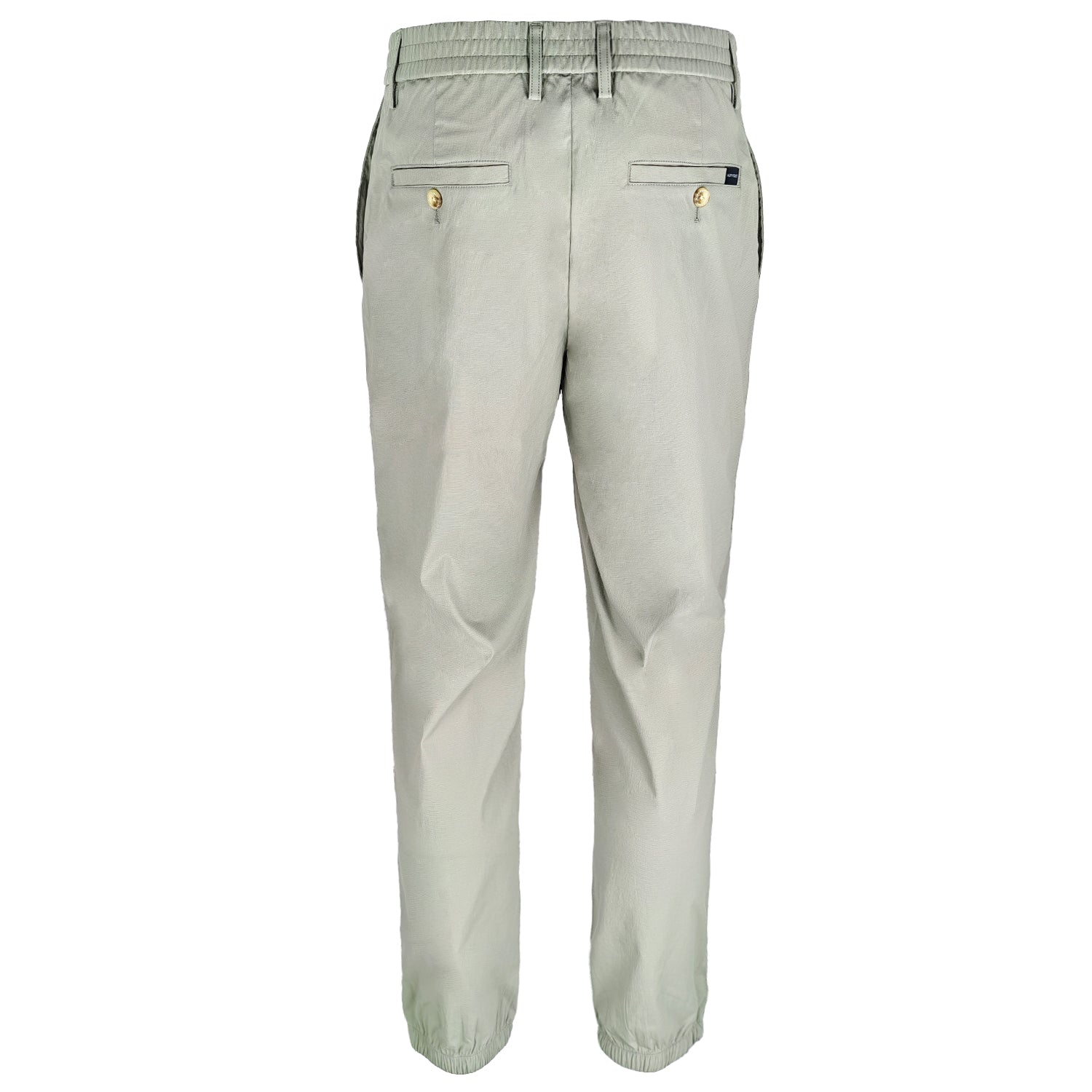 Men's Casual Work Pants with Elastic Waist
