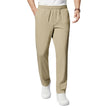 Men's Straight-Leg Elastic Waist  Casual Pants With Zip Security Pocket