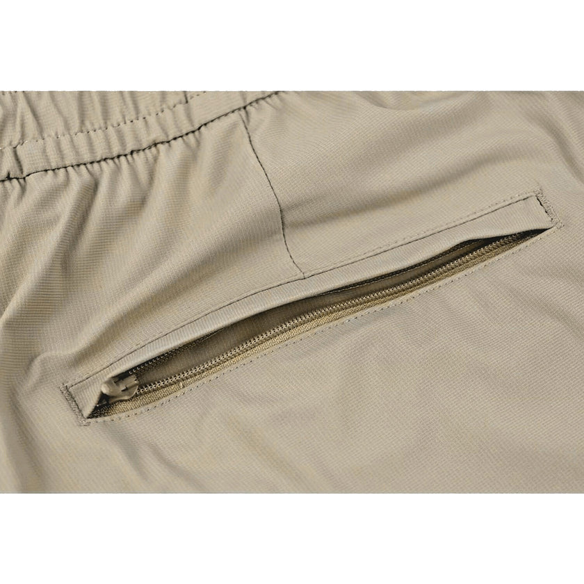 Men's Straight-Leg Elastic Waist  Casual Pants With Zip Security Pocket