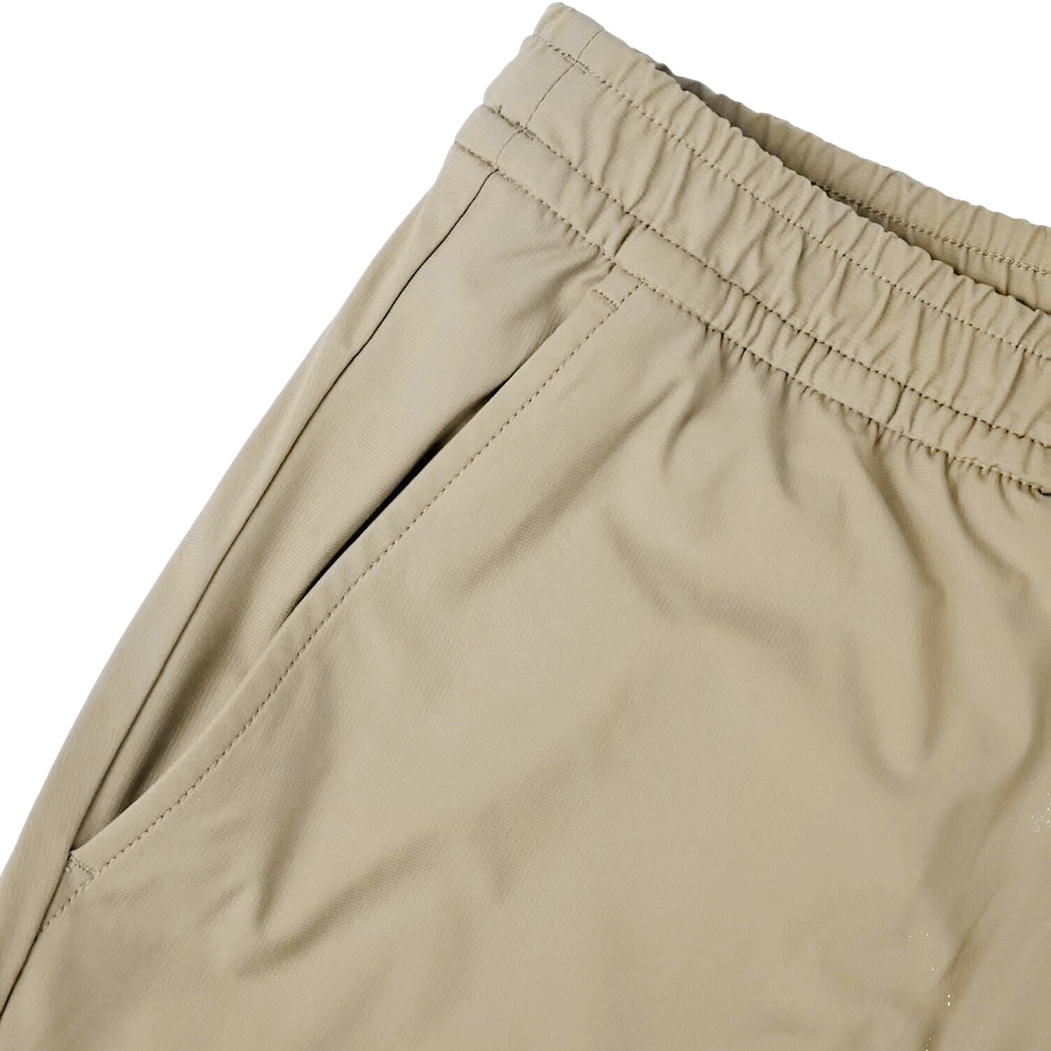 Men's Straight-Leg Elastic Waist  Casual Pants With Zip Security Pocket