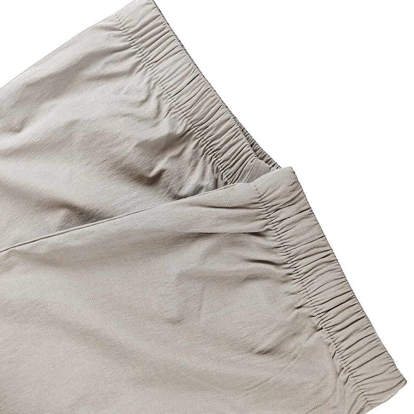 Men's Casual Work Pants with Elastic Waist