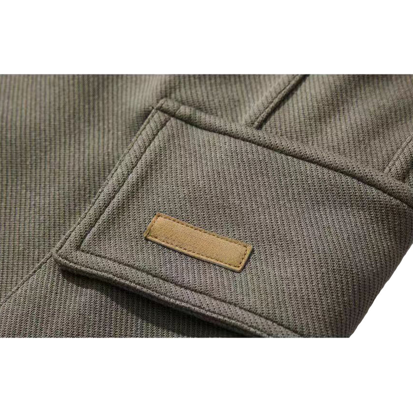 Men's Baggy Cargo Sweatpants | Elastic Waist Drawstring | Straight Leg Joggers with Pockets