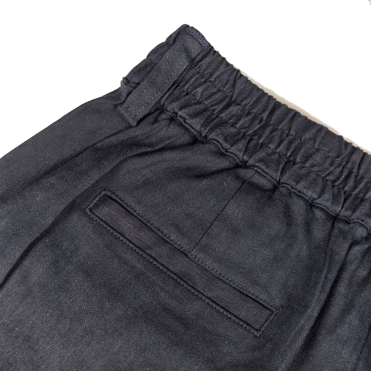 Women's Straight-Leg Linen Pants with Expandable Waist